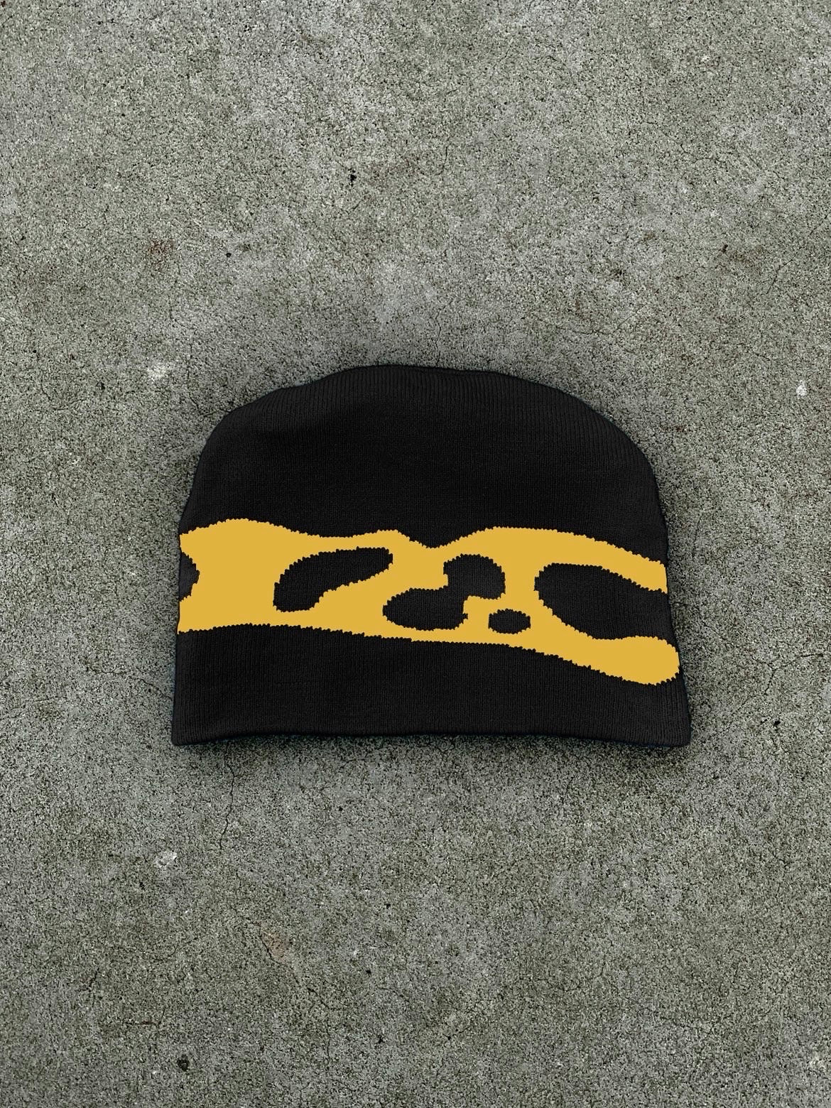 Black Lightening Reversible Beanie