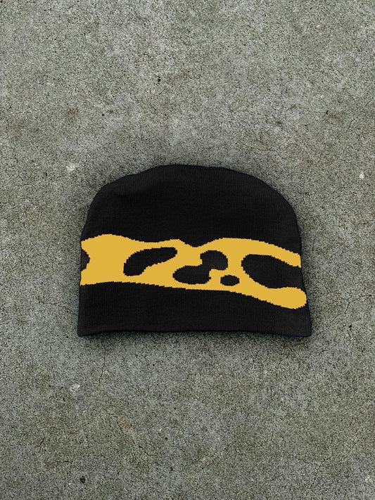 Black Lightening Reversible Beanie