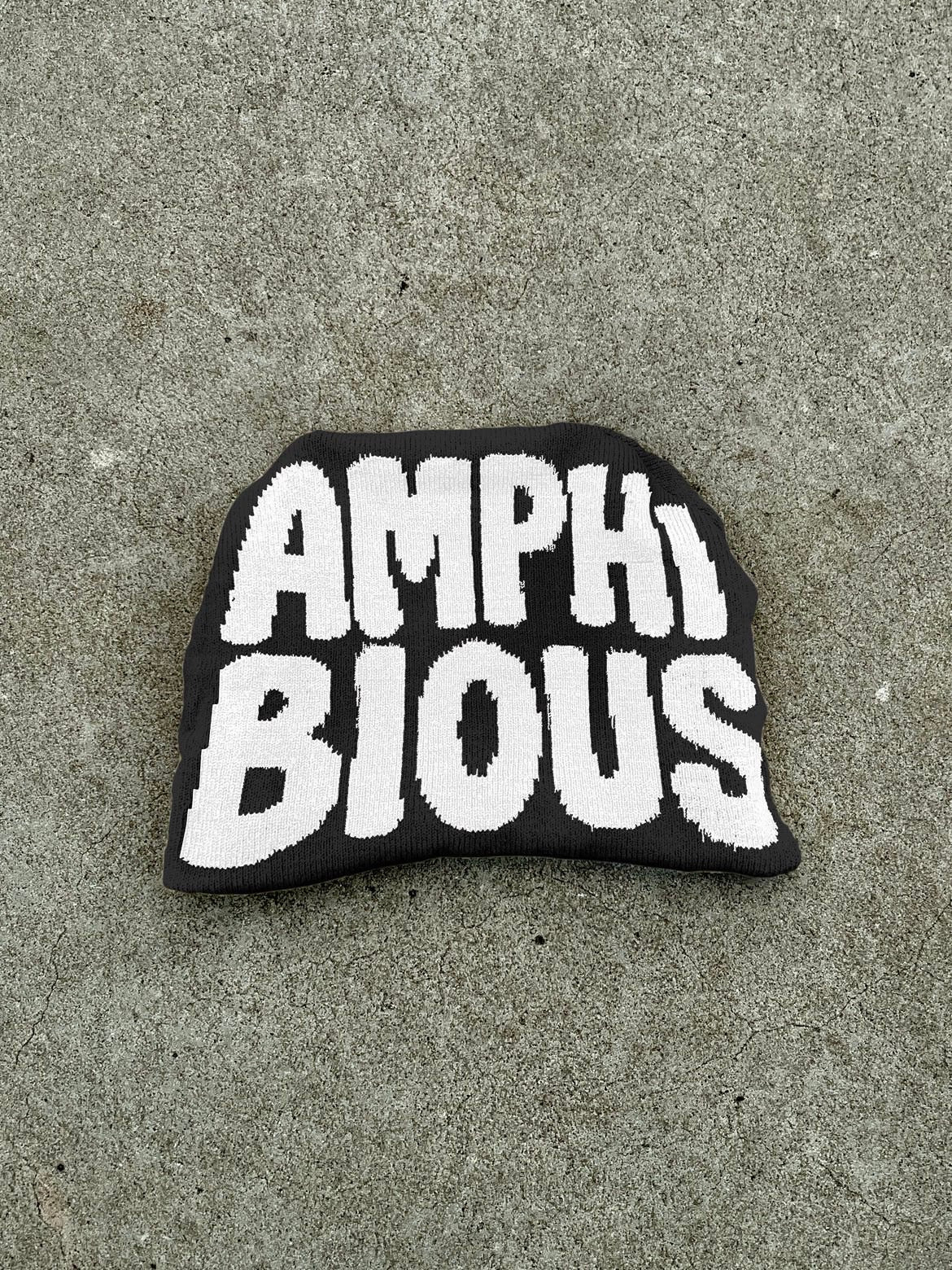 Black Lightening Reversible Beanie