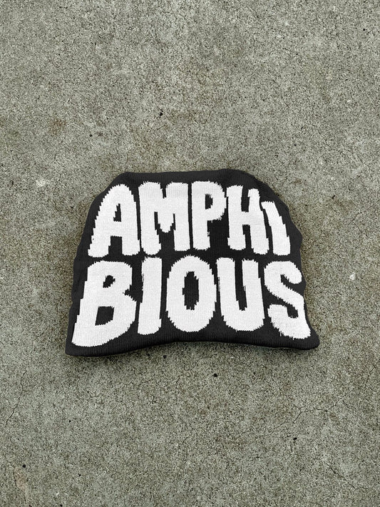 Black Lightening Reversible Beanie